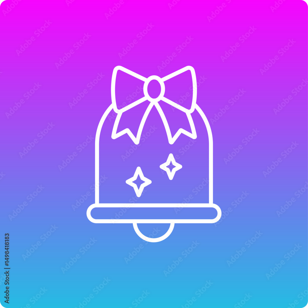 Fototapeta premium Christmas Bell Icon