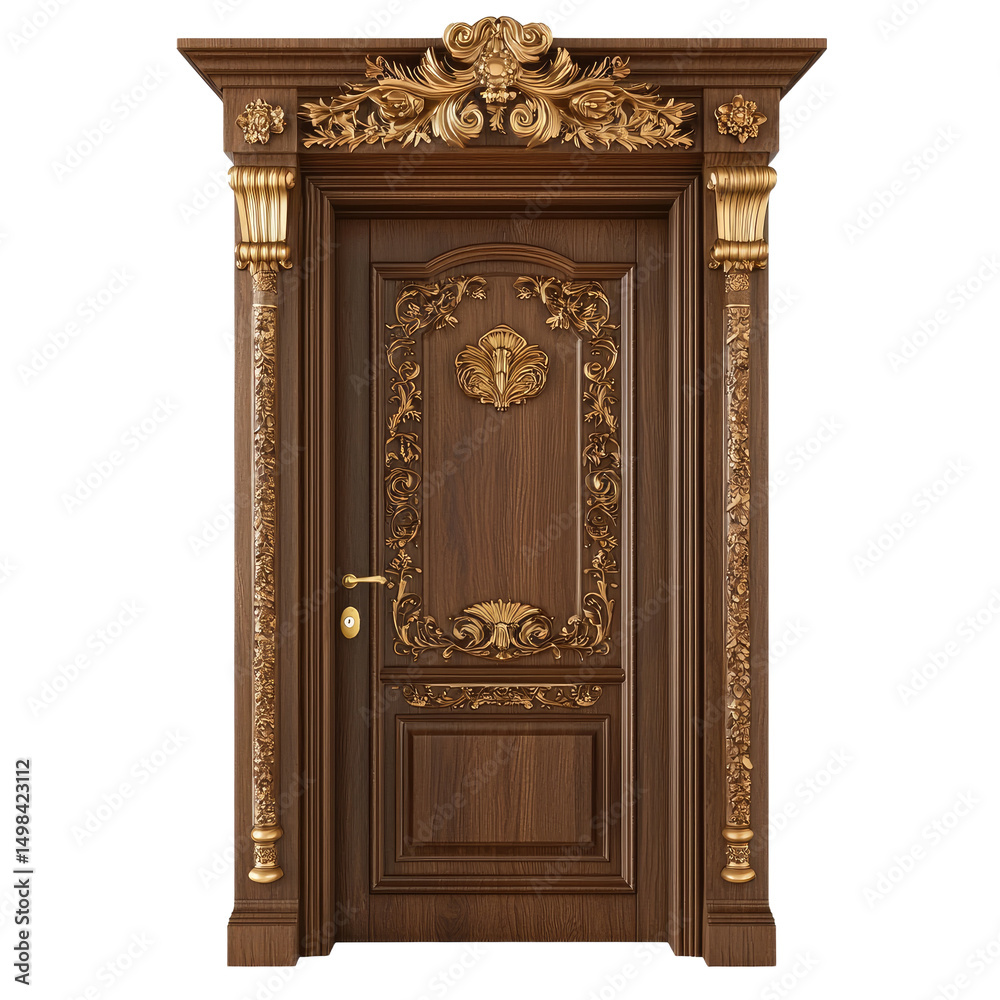 an ornate wooden door with intricate carvings and designs an ornate wooden door with intricate carvings and designs