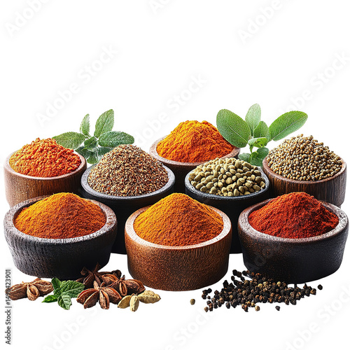 Fototapeta Naklejka Na Ścianę i Meble -  Colorful spice selection display