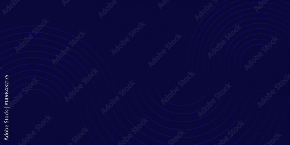 Fototapeta premium Abstract blue glowing geometric lines modern shiny blue circle lines pattern. Suit for cover, banner, brochure