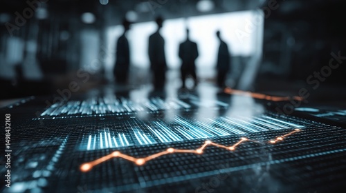 Holographic Financial Report Display for Strategic Analysis Meeting