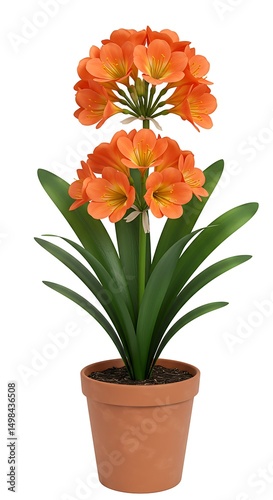 Wallpaper Mural Flowering plant in clay pot Torontodigital.ca