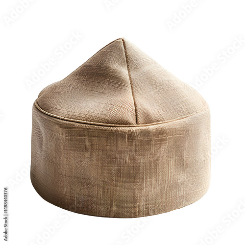Beige Taqiyah Muslim Cap Islamic Headwear photo