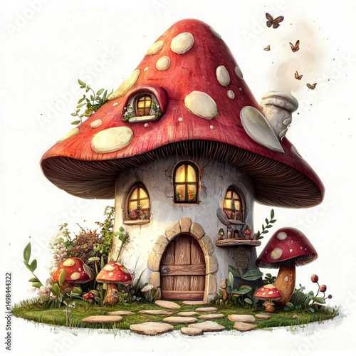 mushrooms in the forest