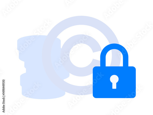 Protect intellectual property flat vector concept operation hand drawn illustration
