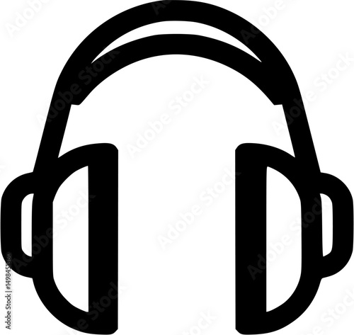 Sleek black headset Audio immersion