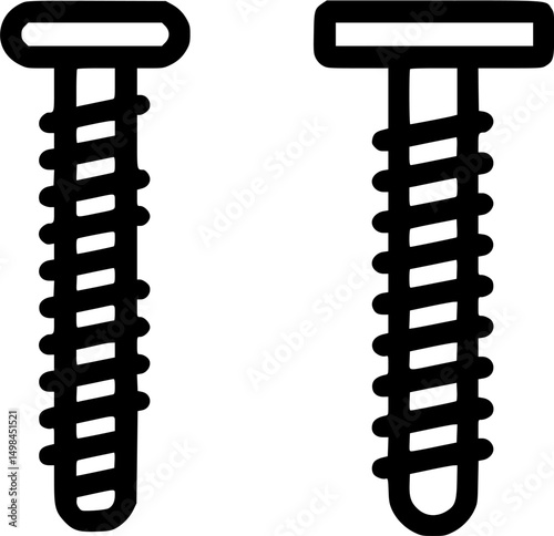 Twin screw icons construction elements