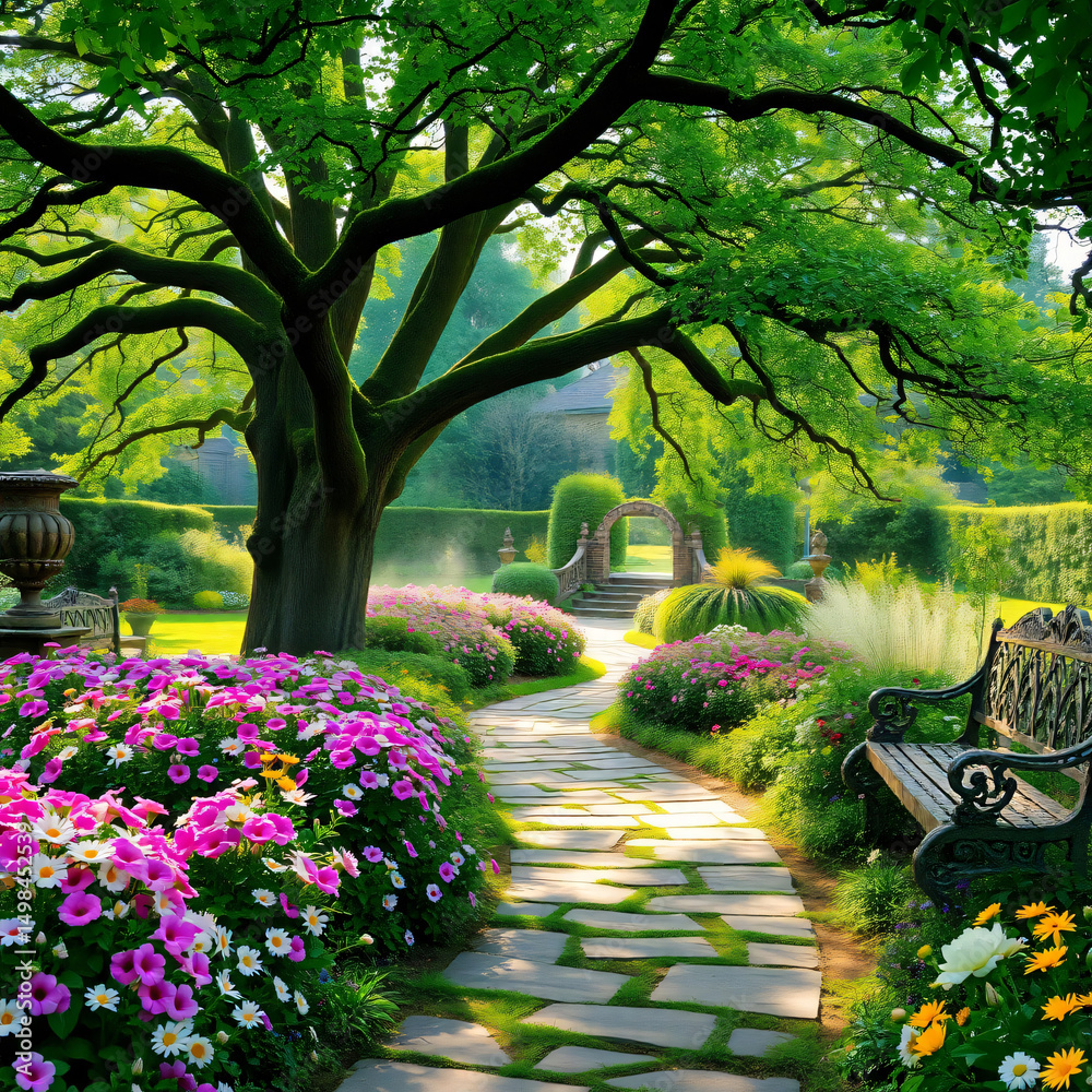Fototapeta premium garden in spring