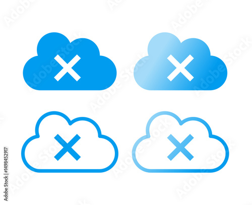 クラウドの中止アイコン