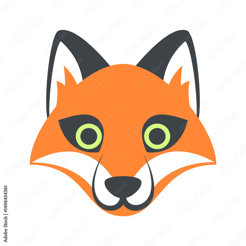 Obraz premium red fox cartoon