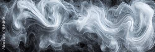 Swirling Smoke Abstract.