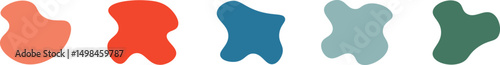 Blob shape organic. Colorful Organic Blob Shapes Collection. 