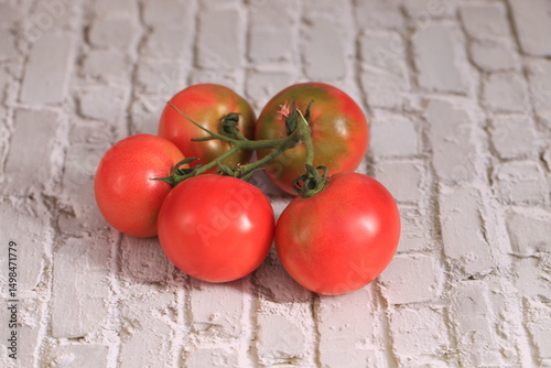 Tomatoes，Several fresh tomatoes
