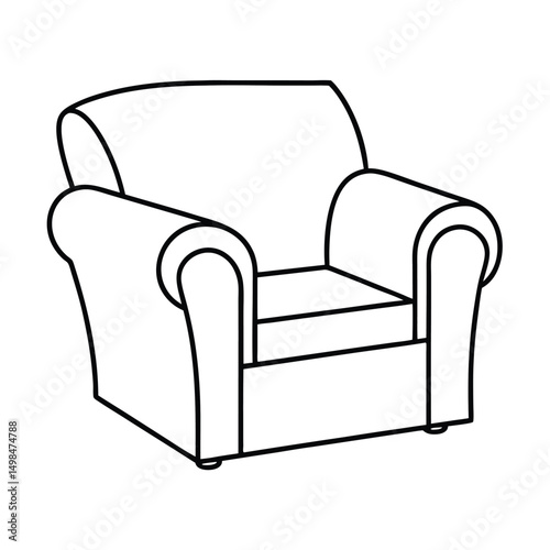 black leather armchair