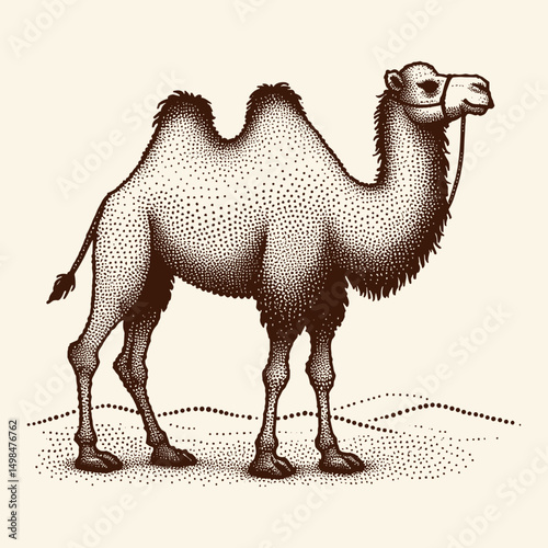 Camel in desert