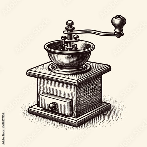 Vintage coffee grinder