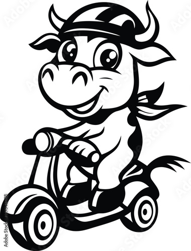 Cute and cartoon style animals vector, Premium quality animals vector illustration design, Stylish cartoon silhouette and line art vector design