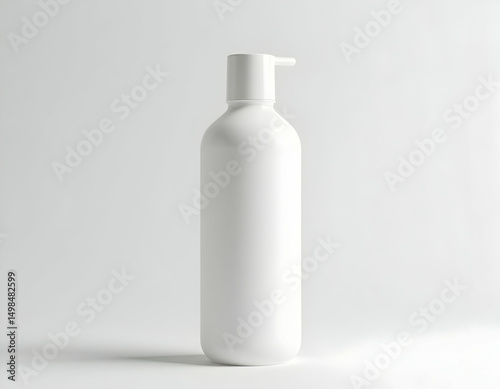 White Bottle with Pump Dispenser