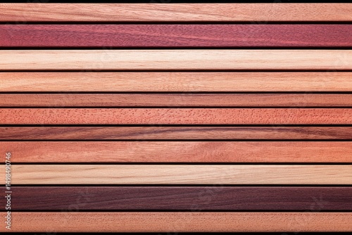 Warm Hues of Horizontal Wooden Planks Texture