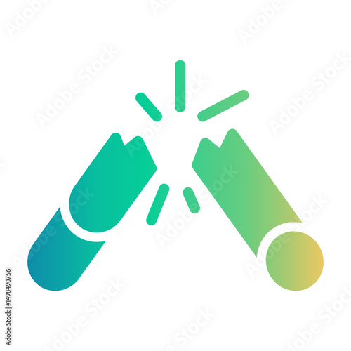 destroy cigarette Gradient icon
