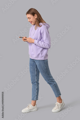 Young beautiful woman with ...