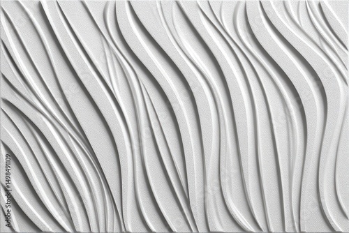 Abstract White Waves Soft Artistic Texture