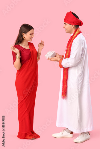 Beautiful Indian couple wit...