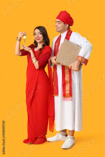 Beautiful Indian couple wit...