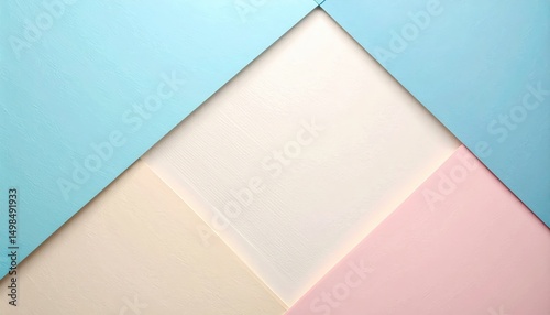 Soft Pastel Color Textures in Geometric Pattern on a Smooth Surface