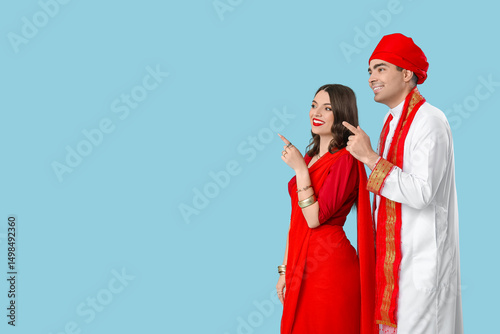 Beautiful Indian couple poi...