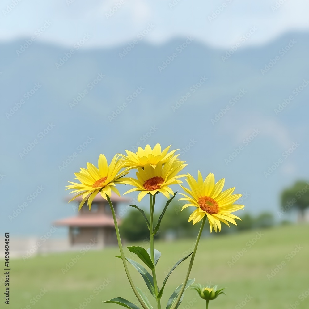 Fototapeta premium field of sunflowers