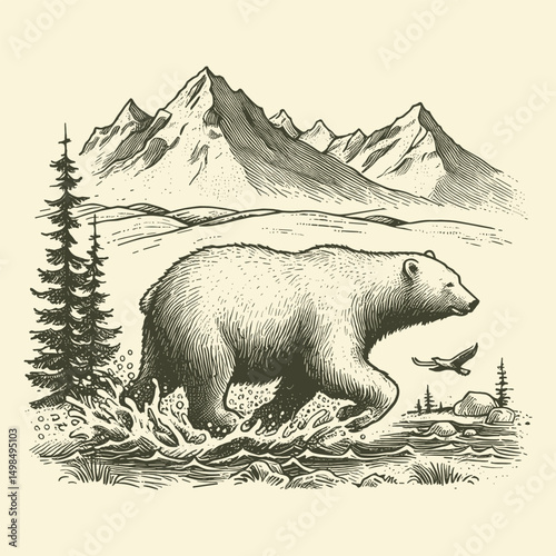 Polar bear vector