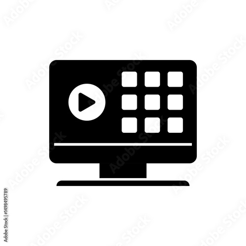 smart tv icon, modern vector isolated on white background.