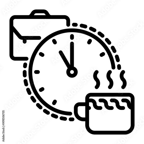 break icon, line icon style