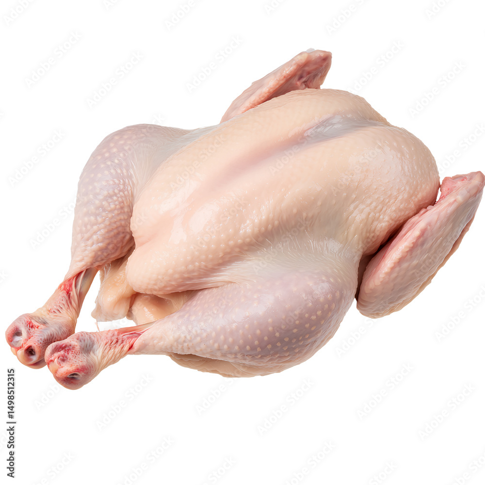 Fototapeta premium Fresh Whole Raw Chicken – Premium Quality Poultry for Cooking and Roasting