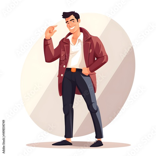 Confident and Proud Man Showing Arrogance in a Professional Manner