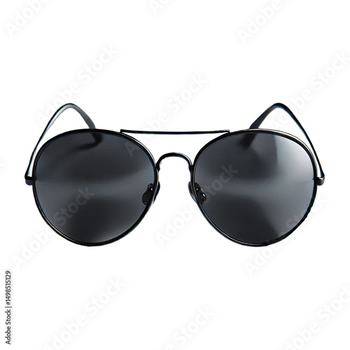 Cutout eyeglasses on transparent background
