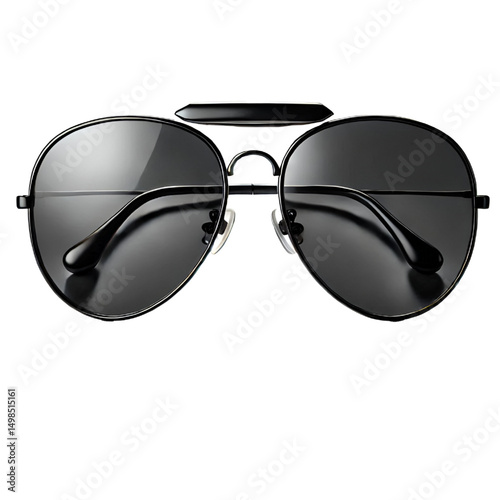 Cutout eyeglasses on transparent background