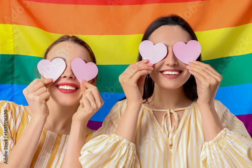 Beautiful young lesbian cou...