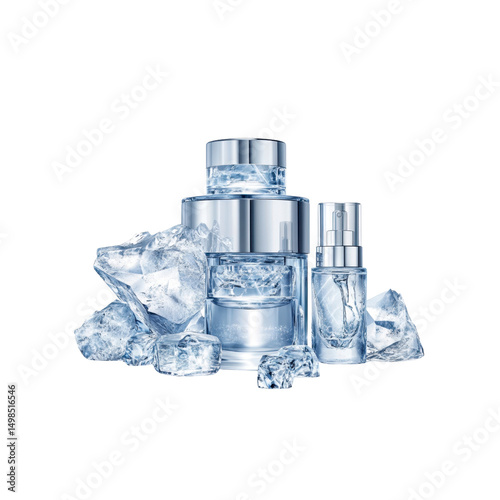 Luxury Skincare Set on Ice Refreshing and Cooling Beauty Products
