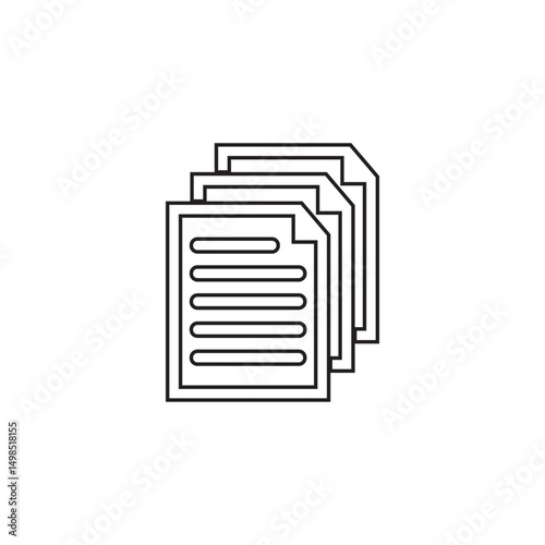document icon , database icon vector