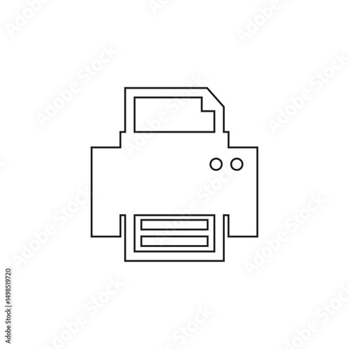 print icon , database icon vector