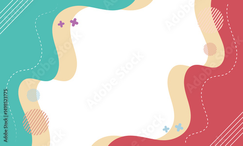 Modern Abstract Background: A vibrant and dynamic design featuring flowing shapes and geometric elements, ideal for conveying contemporary themes and adding visual interest. 