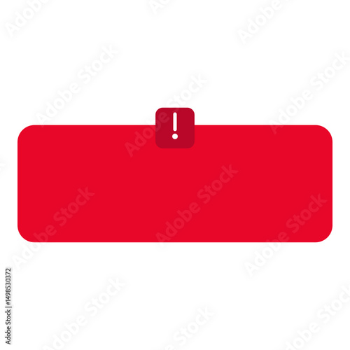 Red Warning Alert Frame
