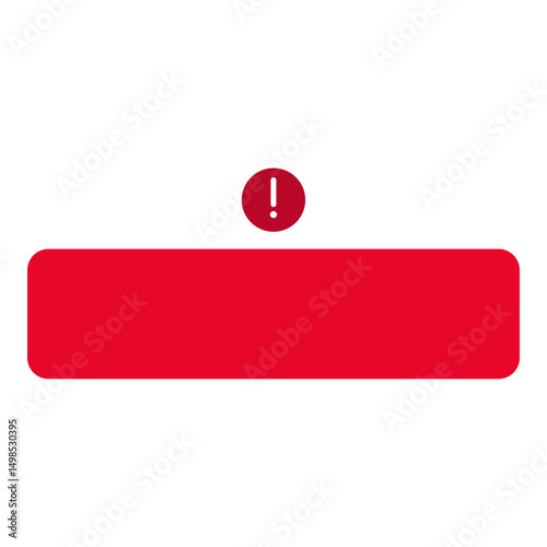 Red Warning Alert Frame