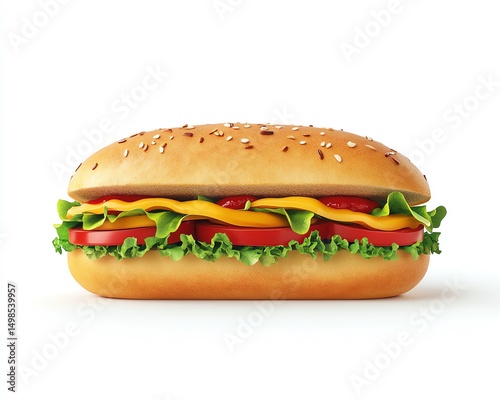 Professional Subway sandwich store logo mockup, clean greenyellow theme, minimal on white background