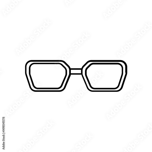 glasses isolated on white