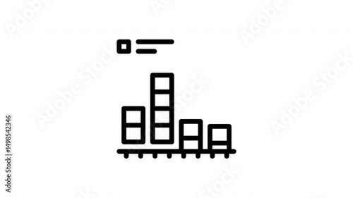 histogram minimalist stroke animation