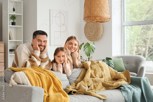 Little girl and her parents...