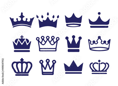 Abstract Modern Crown Shape